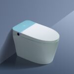 Toilettes intelligentes automatiques MLI modèle 609 — Couvercle à détection automatique, lavage instantané, séchage à l'air chaud, conception monobloc