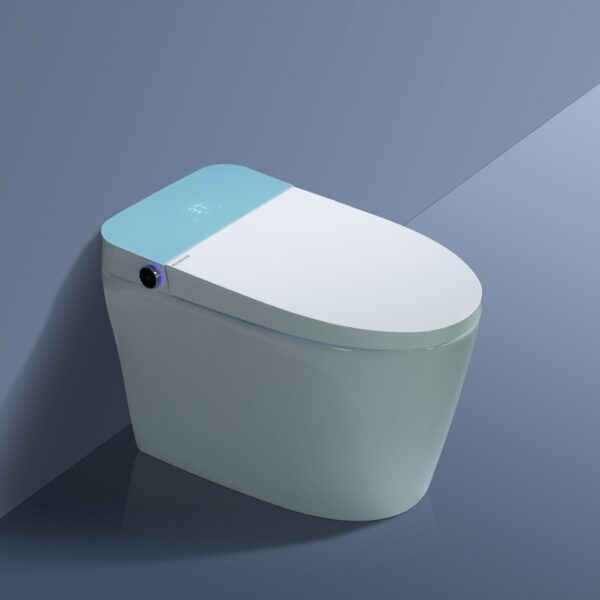 Toilettes intelligentes automatiques MLI modèle 609 — Couvercle à détection automatique, lavage instantané, séchage à l'air chaud, conception monobloc