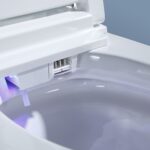 Toilettes intelligentes automatiques MLI modèle 609 — Couvercle à détection automatique, lavage instantané, séchage à l'air chaud, conception monobloc – Image 5