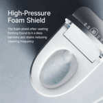 Toilettes intelligentes automatiques MLI modèle 609 — Couvercle à détection automatique, lavage instantané, séchage à l'air chaud, conception monobloc – Image 9