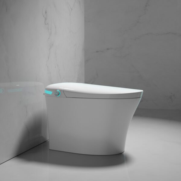 Toilettes intelligentes automatiques MLI modèle 616 — Couvercle à détection intégrée, lavage instantané, réglage de la température à plusieurs niveaux