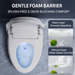 Toilettes intelligentes automatiques MLI modèle 616 — Couvercle à détection intégrée, lavage instantané, réglage de la température à plusieurs niveaux – Image 8