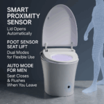 Toilettes intelligentes automatiques MLI modèle 616 — Couvercle à détection intégrée, lavage instantané, réglage de la température à plusieurs niveaux – Image 9