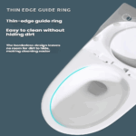 MLI Siphonic Toilet Model B9159 — 5-Stage Cyclone Flush, 360° Vortex Flush, Frameless Design - Image 5