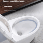 MLI Siphonic Toilet Model B9119 — Super Swirl Flush, Oversized Valve, Fully Glazed Drainage, 360° Double-Fired Glaze – Image 8