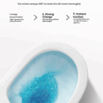 MLI Siphonic Toilet Model B9119 — Super Swirl Flush, Oversized Valve, Fully Glazed Drainage, 360° Double-Fired Glaze – Image 6